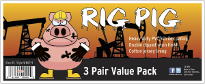 RIG PIG, 3-PACK, NIT/PVC