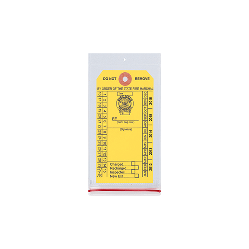 TAG COVER, RESEALABLE