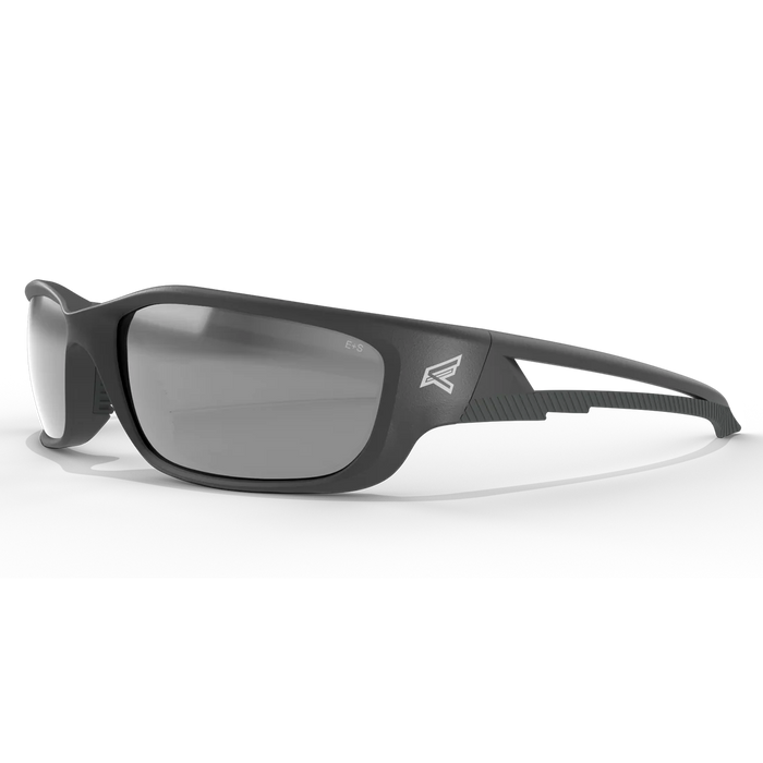 KAZBEK-SILVER & BLACK FRAME/SILVER MIRROR LENSES