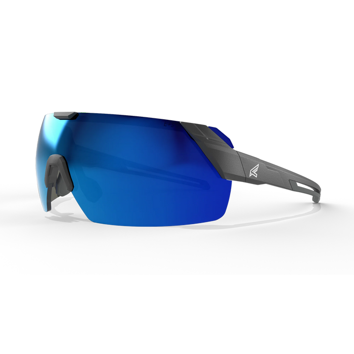 Makalu-Black Frame /Polarized Aqua Precision Blue Mirror lens
