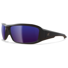 Brazeau - Black Frame / Polarized Aqua Precision Blue Mirror Lenses