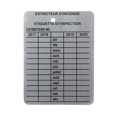 4YR METAL INSPECTION TAG