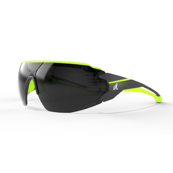 Taven - Black frame with Hi-Vis Yellow TPR / Vapor Shield Smoke Lenses