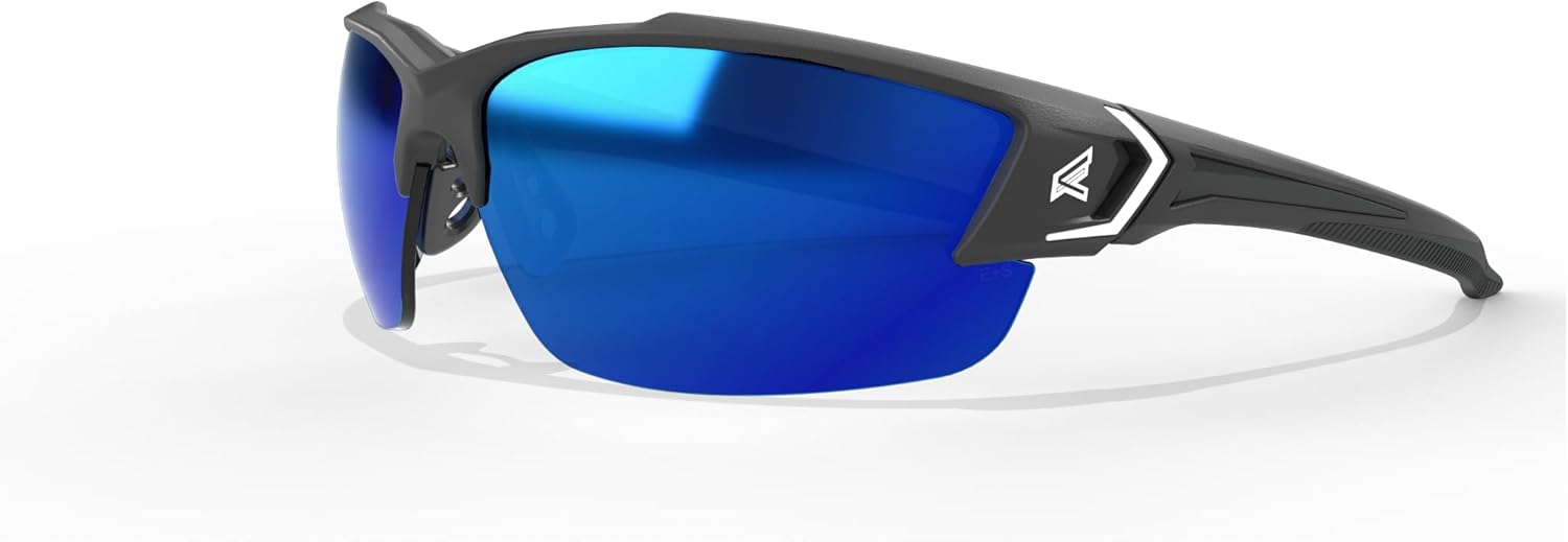 Khor G2 - Black Frame / Polarized Aqua Precision Blue Mirror Lenses