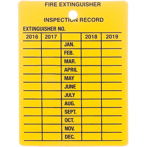 4YR PLASTIC INSPECTION TAG